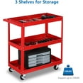 thumbnail image 4 of TUFFIOM 3 Tier Rolling Tool Cart, 330lbs Capacity Steel Service Utility Cart Storage Organizer, 4 of 8