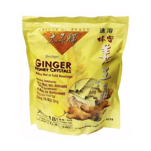 Prince Of Peace Instant Ginger Honey Crystal Packets 30 Ea, 6 Pack