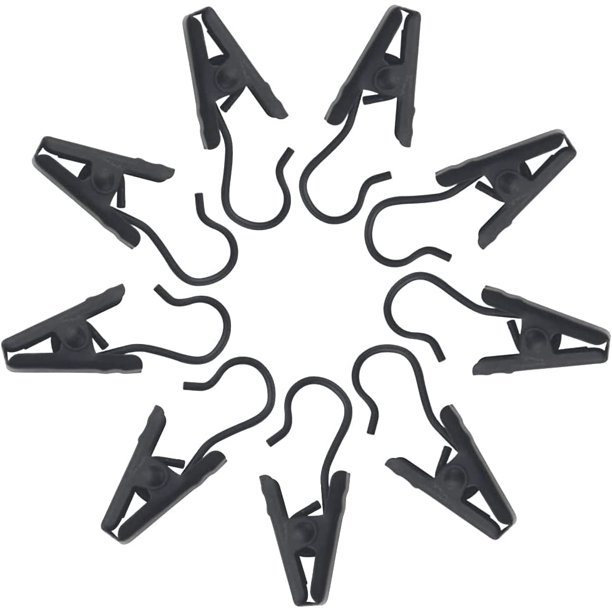50pcs Metal Hook Clips, baotongle Hanging Curtain Clips Curtain Hook