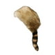 thumbnail image 2 of Gorro de cola de mapache sintética, moderno, cálido, con orejeras gruesas y novedoso para patinar al aire libre. marrón, 2 of 9