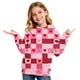 thumbnail image 3 of Tops de Hombro Frío para Niñas Día de San Valentín con Capucha Impresa Manga Larga Sudadera Deportiva Casual con Insertos de Hombro, 3 of 6