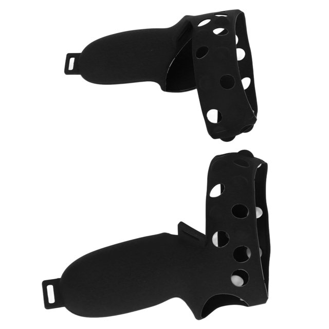 Housse de Protection pour Joystick VR, Housse de Protection en Silicone Confortable pour Poignée de Contrôleur VR, Ajustable et Résistante à la Sueur avec Courroie pour 2 Gris,Noir,Bleu,Rouge