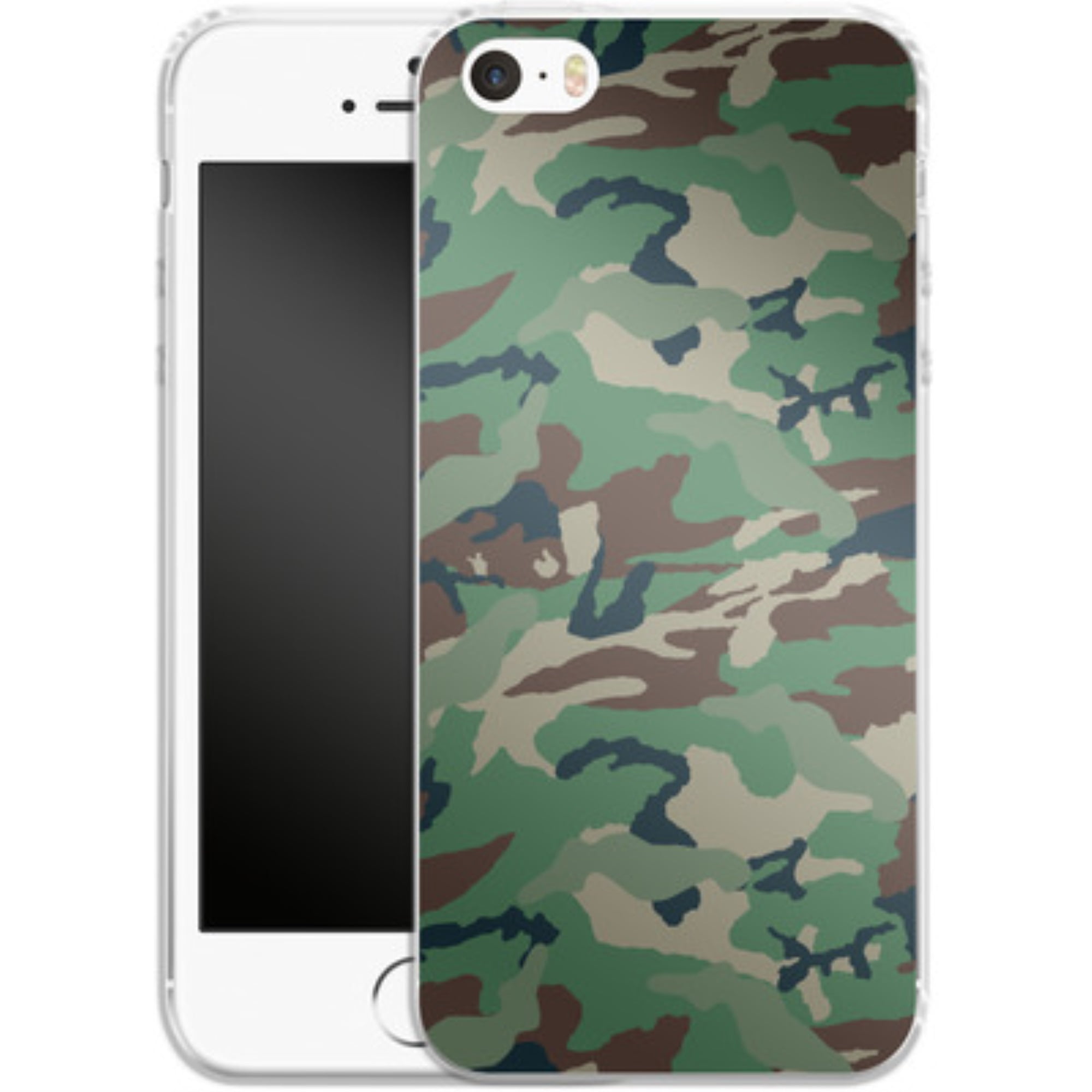 iPhone - Green and Brown Camo by Designs, Silicone Phone Case - Walmart.com
