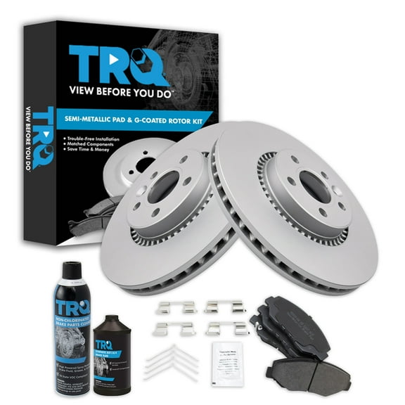 TRQ Front Brake Pad & Rotor Kit BKA20658 Fits Select 2012-2015 Honda CR-V