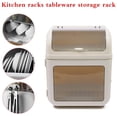 thumbnail image 7 of Kitchen Dish Drying Rack with Lid Dish Drainer Storage Box Counter Organizers, 7 of 7
