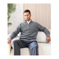 thumbnail image 4 of Fexilor Men's Cable Knit Quarter Zip Pullover Sweater Lightweight Long Sleeve Business Casual Sweaters, 4 of 7