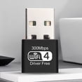 thumbnail image 1 of Adaptador WiFi USB Receptor USB 2.0 Ethernet PC Red Lan Dongle (WIFI4) Sywqhk Para estrenar, 1 of 9