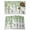 SpringGreen Ivory, variant on Spring Botanical Placemats Set of 6, Watercolor Leaves Flowers Birds Country Placemats for Dining Table, Place Mats for Kitchen Tabletop, Waterproof Wipeable Dining Table Mats Set