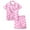 z-Pink5659, variant on FINALGANG Easter Boys Girls 2 Piece Homewear Set Holiday Bunny Print Short Sleeve Collared Buttoned Top Loose Fit Shorts For Casual Daily Home Relaxation] Lovely Set