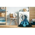 thumbnail image 2 of Ahgly Company Machine Washable Indoor Round Transitional Deep Teal Green Area Rugs, 8' Round, 2 of 7