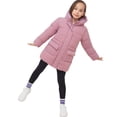 thumbnail image 5 of Rokka&Rolla Girls' Quilted Thigh Length Puffer Jacket, 5 of 13