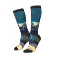 thumbnail image 2 of Bingfone Compression Socks for Women and Men Long Socks for Running Athletic Cycling Nurse-Sunshine Underwater Sand Turtle, 2 of 8