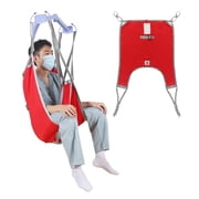 EZ Assistive Patient Lift Divided Leg Sling with Lower Back 500lb Weight Capacity Red 1 Count S