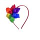 thumbnail image 1 of Rainbow Flower Headband: Rainbow Ribbon Flower Headband For Women - Boho Festival Floral Hairband Colorful Party Headdress For Holiday Events, 1 of 3