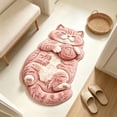 thumbnail image 6 of TanSiDing Cute Sleeping Cat Shaped Area Rug, Microfiber Absorbent Floor Mat for Bedroom Kitchen Living Room, Kitten Mat Floor Carpet Hallway Porch Entrance Doormat for Room,23.62x15.74 in, 6 of 6