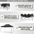 thumbnail image 7 of SANOPY 10x15 Heavy Duty Pop up Canopy Tent with 4 Sidewalls,Outdoor Waterproof Canopy Tent Event Shelter for Parties, Commercial-Series, Black, 7 of 7