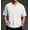 White, variant on WIZUTIZ Mens Casual Henley Shirt Band Collar Short Sleeve Shirt Vintage Lightweight Tee Shirts Summer Beach Hippie T-Shirt