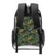thumbnail image 2 of Zufioo Scraper Print Transparent Backpack, 16-inch PVC Waterproof Schoolbag, Suitable for Campus Work and Travel, Unisex, 2 of 7