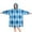 Light Blue and, variant on Blue White Checkerboard Checkered Pattern Wearable Oversized Blanket,Wearable Blanket Hoodie for Adults,Cozy Hooded Blankets with Super Pockets,Super Warm Fuzzy Pullover for Women & Men
