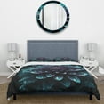 thumbnail image 3 of Designart "Sacred Lotus Floral Bloom Purple I" Floral Lotus Bedding Covert Set - Lotus Purple Floral Bed Set With 1 Sham, 3 of 6