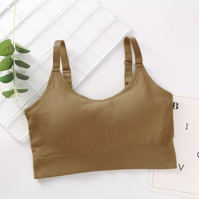 Ropa interior Sexy para mujer, lencería sin anillo de acero, sujetador, Top de tubo envuelto en el pecho, belleza en la espalda, Top de tubo de sección delgada de algodón activo
