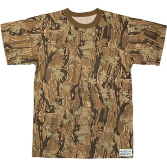 Purple Camouflage Short Sleeve T-Shirt with ARMY UNIVERSE Pin