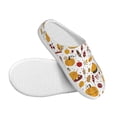 thumbnail image 3 of Lsque Thanksgiving Pattern Womens Comfort Cotton on Scuff With Memory Foam and Anti-skid Sole Slipper-39/40, 3 of 7