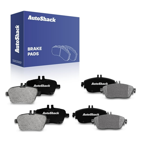 AutoShack Front & Rear Ceramic Brake Pad Set Replacement for 2015-2020 Mercedes-Benz GLA250 2014 Mercedes-Benz CLA250 2017-2019 INFINITI QX30 8-PC
