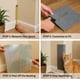 thumbnail image 4 of Tapete para rascar para gatos (paquete de 6 2 por color, 3 colores), 23.6 x 11.8 pulgadas, versátil de repuesto autoadhesivo, fácil de usar para árboles de gatos, muebles de pared de gatos, postes, 4 of 8