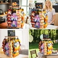 thumbnail image 3 of Chip Display Rack, 360° Rotating Chip Rack Display Stand for Party, 5 Tiers 38 Clips Snack Rack Display Stand with Message Board for Party, Retail, Countertop, Gift for Women Men, 3 of 8