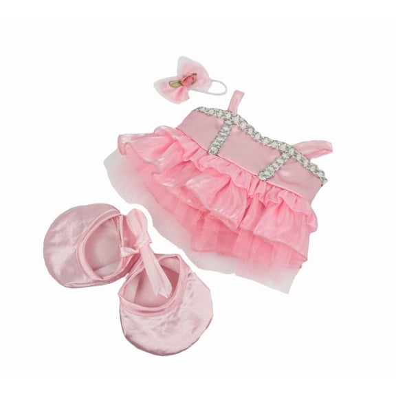 Pink Ballerina Doll Outfit for 6–10 Inch Dolls – Dance Dress Clothing Set