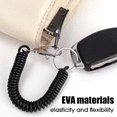 thumbnail image 4 of Telescopic Spring Anti-theft Lanyard Color Wrist Lanyard Gasket Safety Tether for Mobile Phone Charm Bracelet Strap Hanging Rope black, 4 of 6