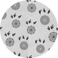 thumbnail image 1 of Ahgly Company Machine Washable Indoor Round Transitional Platinum Gray Area Rugs, 3' Round, 1 of 7