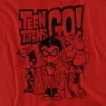thumbnail image 2 of Teen Titans Go T-Shirt Team Up Unisex Graphic Tee For Men & Women, 2 of 7