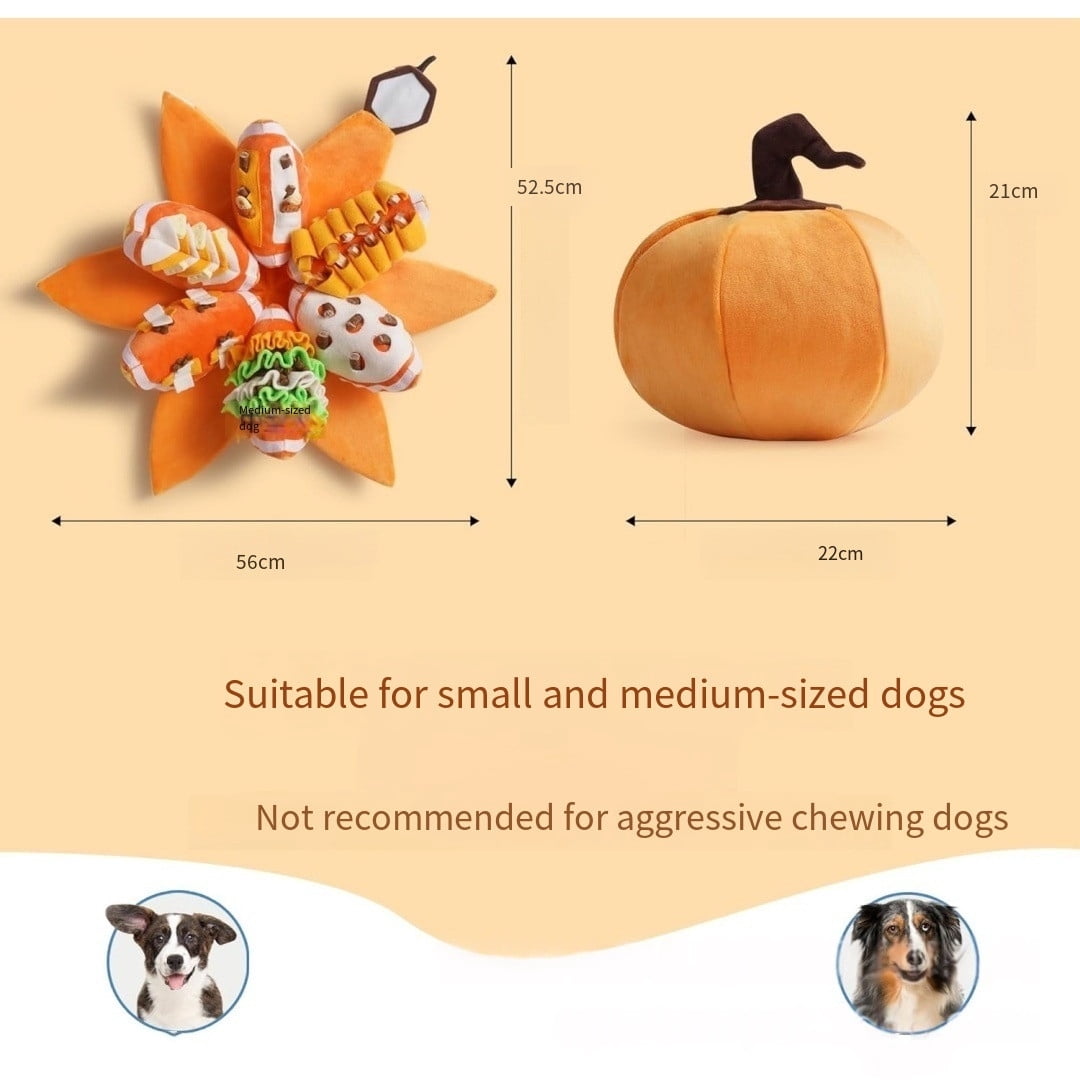 Interactive Puzzle Toy for Dogs, Slow Feeder & Plush Chew Toy with Squeaker, Mental Stimulation Toy for Small & Medium Dogs (Size/Colour as Pictured)