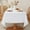 White, variant on 100% Pure Linen Tablecloth, 55x55 Inch Square Table Cover - Natural