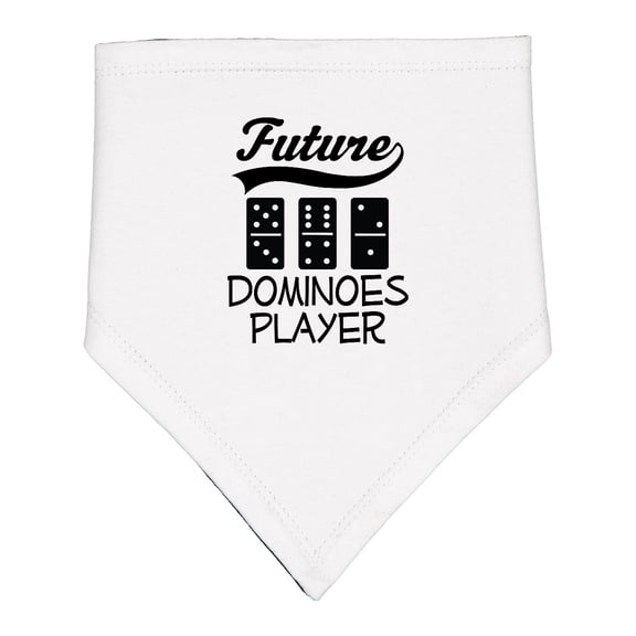 Inktastic Future Dominoes Player Game Baby Bandana Bib