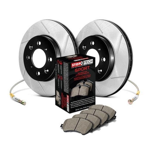 Stoptech Sport Axle Pack Brake Kit Slotted Rotor; Rear - 977.44016R Fits select: 2013-2016 TOYOTA SCION FR-S, 2013-2016 SUBARU BRZ