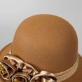 thumbnail image 2 of Slccxzc Elegant Adjustable Fedora Hat with Bow Decoration Dome Top Hat, 2 of 7