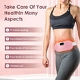 thumbnail image 4 of Period Heating Pad for Abdomen & Waist - Uterine Warm Belt with 4 Temp Levels & Vibration Massage for Menstrual Care, Pink, 4 of 15