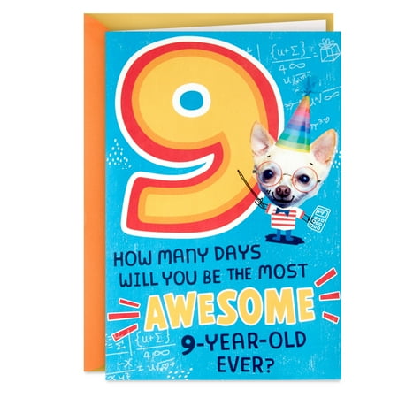 Hallmark Ninth Birthday Card for Kid (365 Days of Awesome)