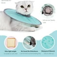 thumbnail image 3 of Cat Recovery Collar,Waterproof Protective Cat Neck Cones to Stop Licking Wounds, Lightweight Kitten Cones After Surgery, 3 of 7