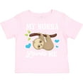 thumbnail image 3 of Inktastic My Nonna Loves Me with Sloth and Hearts Boys or Girls Toddler T-Shirt, 3 of 5