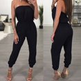 thumbnail image 3 of Generic Women's Off Shoulder Jumpsuit, Black, Size L, 3 of 4
