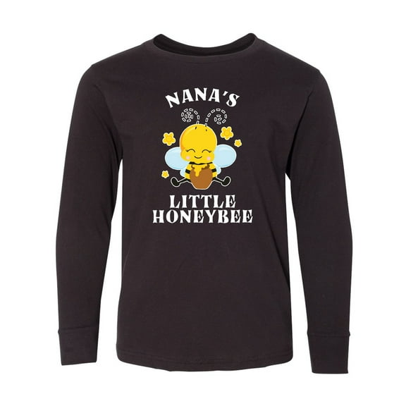 Inktastic Cute Bee Nana's Little Honeybee with Stars Long Sleeve Youth T-Shirt