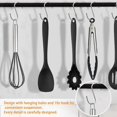 thumbnail image 3 of 20 pcs Silicone Kitchen Utensils,Cooking Tool Set Heat Resistant Silicone Kitchenware, Non-Stick Kitchen Baking Tools 10 Sets + 10 S Hooks - blue, 3 of 3