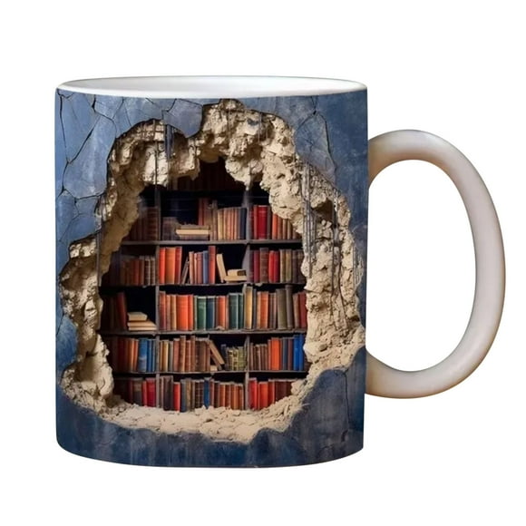 Bookshelf Mug Couple High Beauty Ins Style Cup Art Sense Toothbrush Cup Plastic Wash Cup