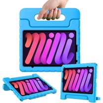 Allytech Kids Case for New iPad Mini 6th Generation 8.3 Inch 2021, iPad Mini 6 Case for Kids, Shockproof Convertible Handle Stand Protective Kids Case for Apple iPad Mini 6 8.3" 2021, Blue