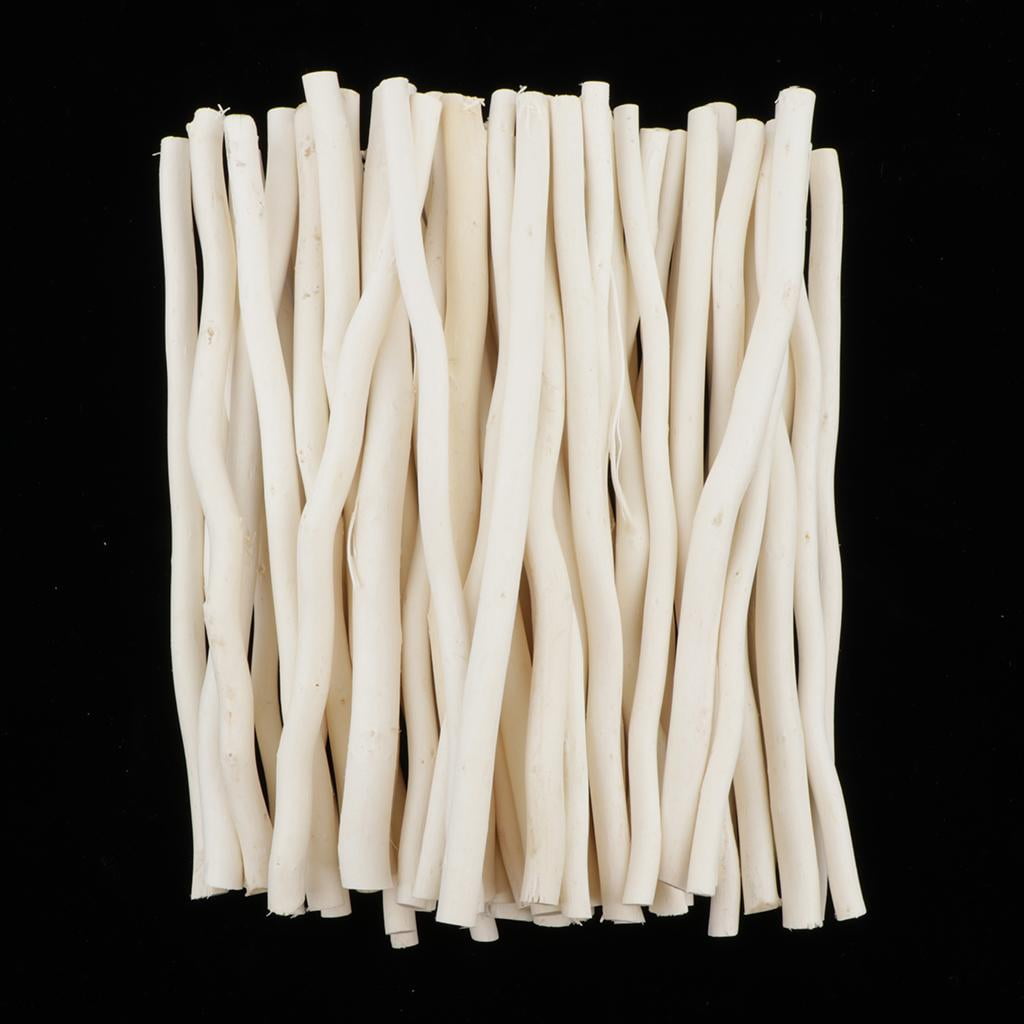 GUOOL 100pcs Wooden Sticks for Handicrafts, Natural Branches for Floristry, Wreath Making And Home Decor