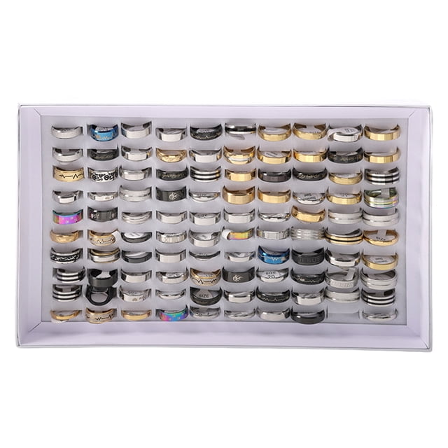 Maytalsory Titanium Steel Ring For Fashionable And Versatile Style 1. Mix And Match Rings Pack of 100 bags